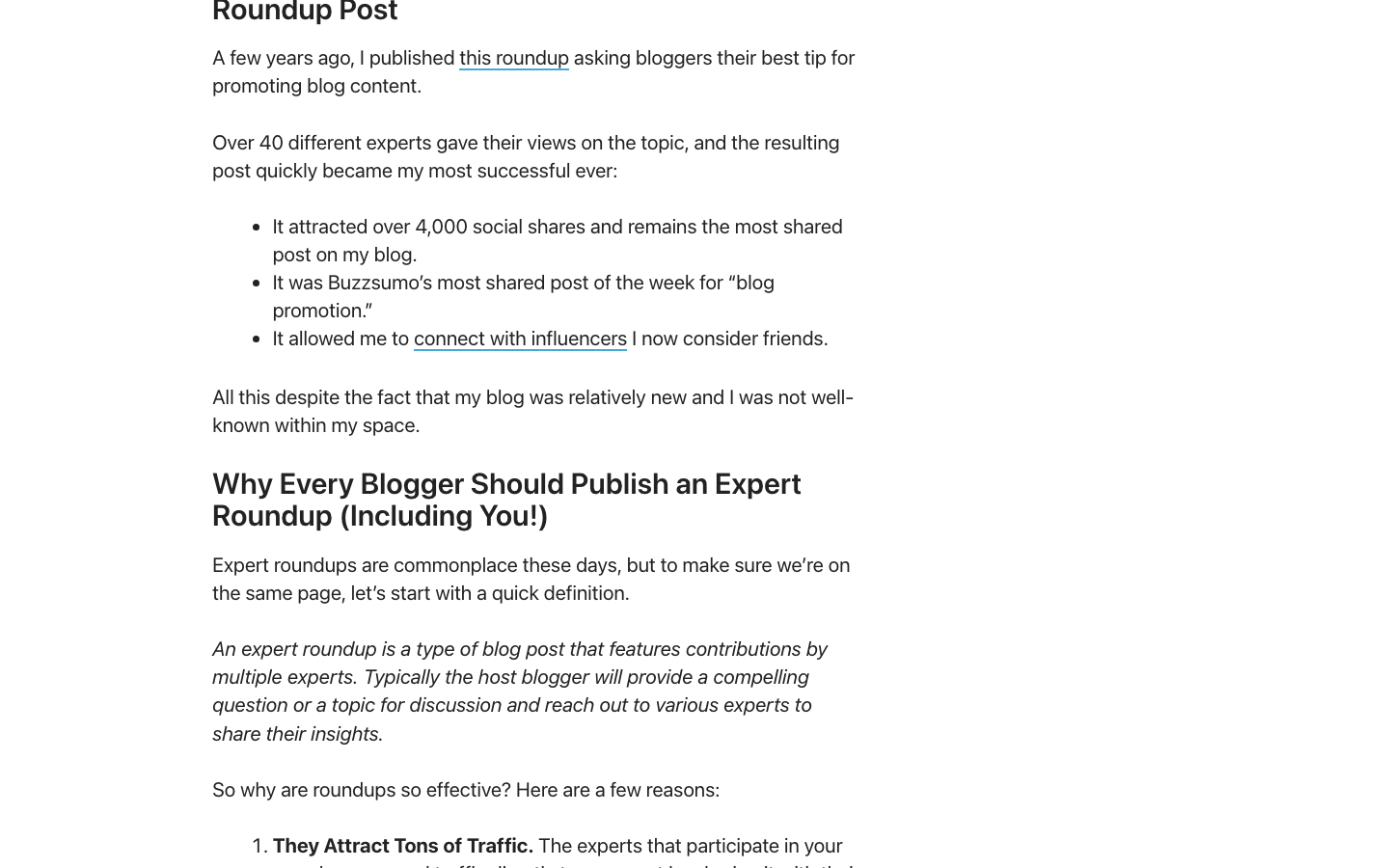 Smart Blogger case study: more than 40 experts, over 4,000 social shares, BuzzSumo's most-shared post of the week for "blog promotion"