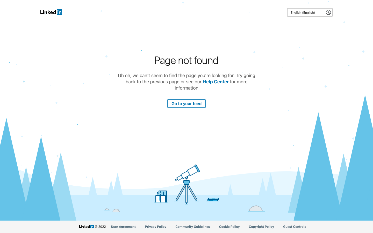 LinkedIn returns a plain Page not found for HeyReach's company page