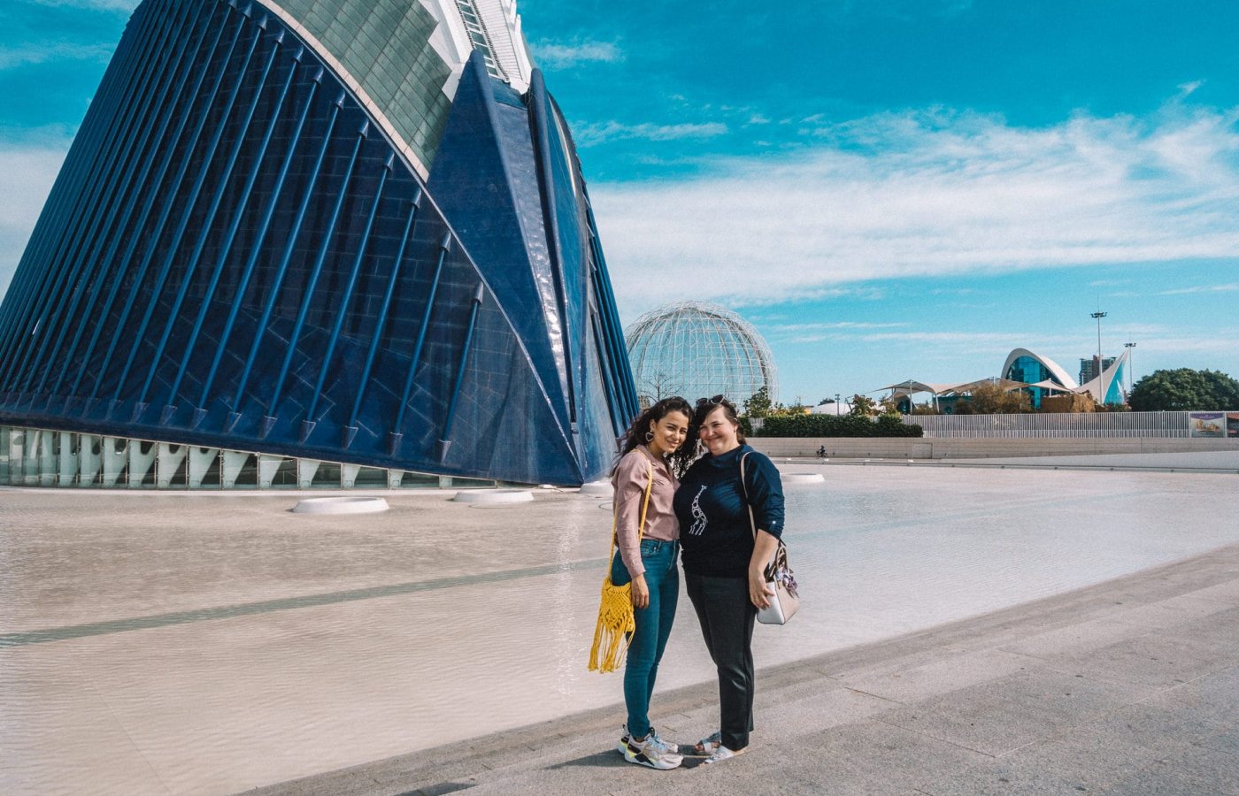 My wife and mom in Valencia, Spain